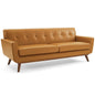 Engage Top-Grain Leather Living Room Lounge Sofa by Modway