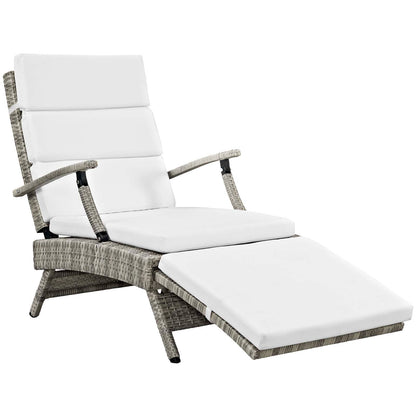 Envisage Chaise Outdoor Patio Wicker Rattan Lounge Chair by Modway