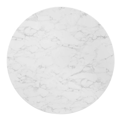 Tupelo 47" Artificial Marble Dining Table by Modway
