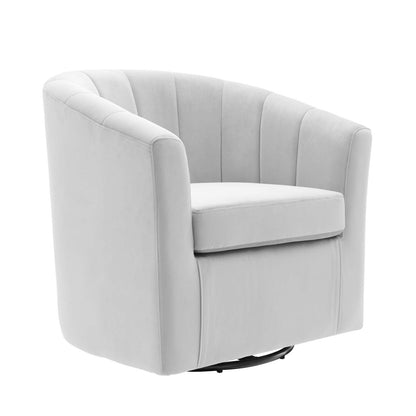 Prospect Performance Velvet Swivel Armchair by Modway