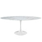 Lippa 78" Oval Faux Marble Dining Table by Modway