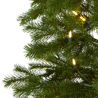 6.5' Big Sky Spruce Artificial Christmas Tree w/ 200 Clear Warm (Multifunction)