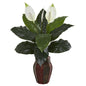Spathifyllum Artificial Plant in Decorative Planter