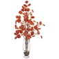 Eucalyptus Artificial Arrangement in Glass Vase