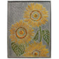 Hammered & Embossed Metal Sunflower Plaque