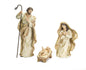 Nativity Holy Family Figurines with Gold Accents (Set of 3)