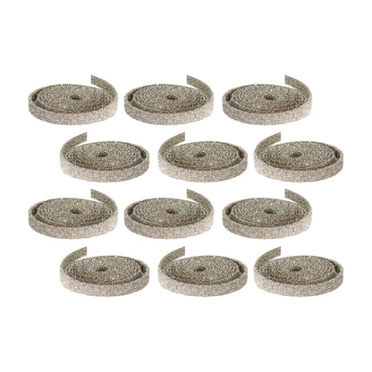 Champagne Glitter Rope Ribbon (Set of 12 Rolls)