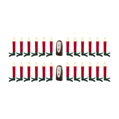 LED Clip on Taper Candle with Remote (Set of 24)