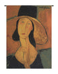 Jeanne Hebuterne in a Large Hat European Tapestry