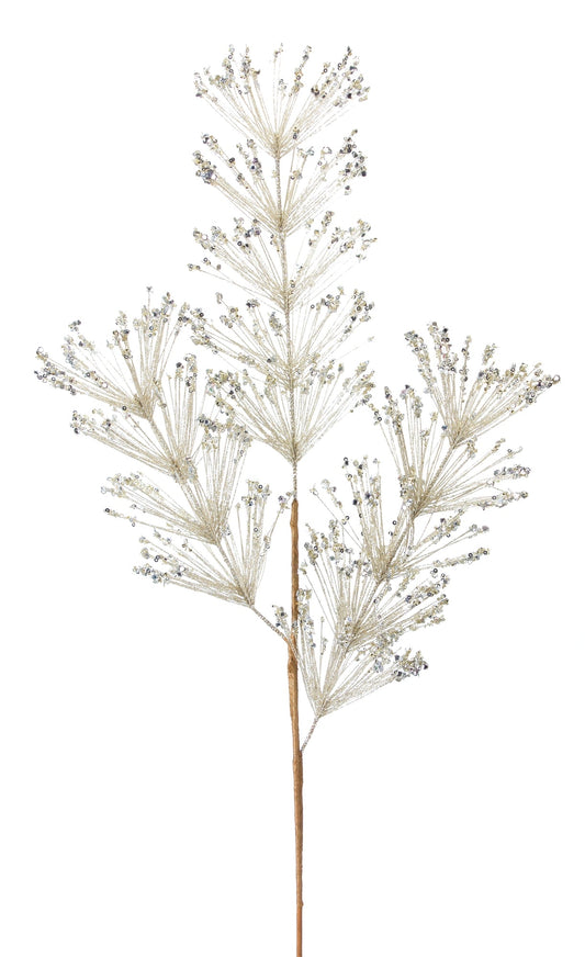 Pine and Sequin Spray (Set of 12)