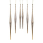 Gold and Silver Ombre Drop Ornament (Set of 6)