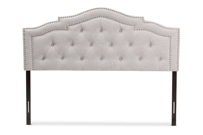 Baxton Studio Edith Modern and Contemporary Greyish Beige Fabric King Size Headboard