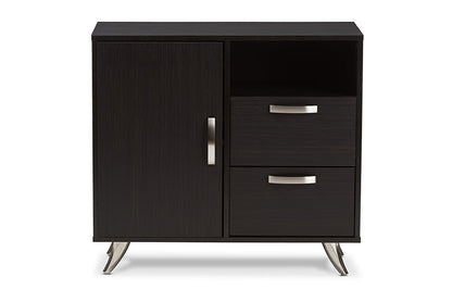 Baxton Studio Warwick Modern and Contemporary Espresso Brown Finished Wood Sideboard