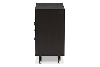 Baxton Studio Warwick Modern and Contemporary Espresso Brown Finished Wood Sideboard
