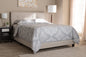 Baxton Studio Audrey Modern and Contemporary Light Beige Fabric Upholstered King Size Bed