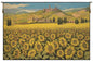 Tuscan Sunflower Landscape Italian Tapestry