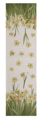 Daffodils White  French Table Runner