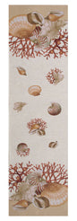 Shells Light  French Table Runner