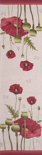 Poppy White  French Table Runner