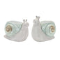 Whimsical Terra Cotta Garden Snail Planter (Set of 2)