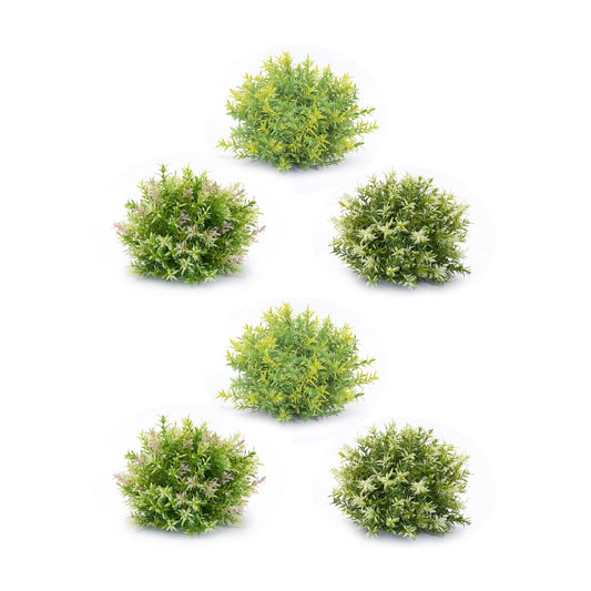 Varigated Mini Leaf Half Orb (Set of 6)