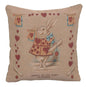 Heart Rabbit Alice In Wonderland I French Cushion