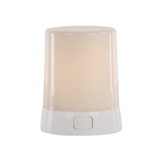 LED FIA Flame Designer Candle with White Hue 3"H