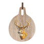 Deer Print Cutting Board Decor 7.75"D
