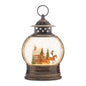 LED Snow Globe with Santa's Sleigh 11.5"H