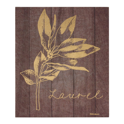 Laurel and Holly Plaque (Set of 2)
