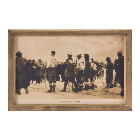 Vintage Ski Race Wall DŽcor 11.75"L