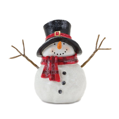 Snowman with Scarf Figurine (Set of 4)