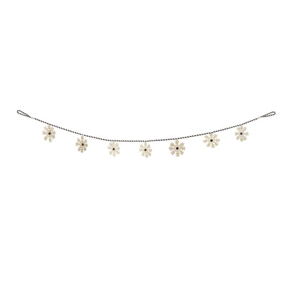 Fabric Snowflake Garland (Set of 2)
