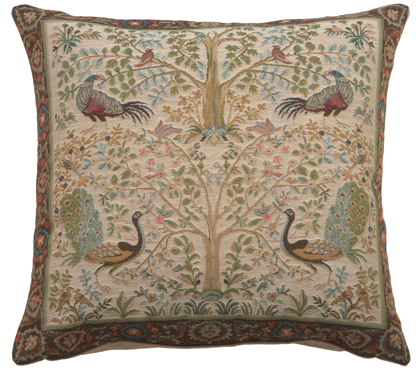 Tree In Cream 1 French Cushion