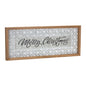 Ornate Metal Merry Christmas Sign 19.75"L