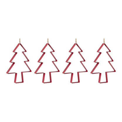 Pine Tree Cookie Cutter Ornament (Set of 4)