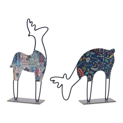 Metal Deer Tabletop Decor (Set of 2)