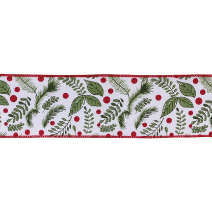 Wired Cotton Ribbon 4" x 10 yds.