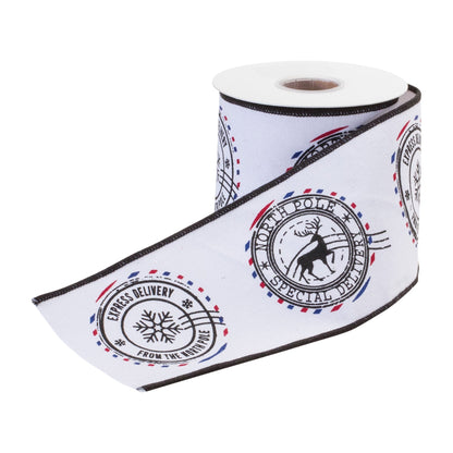 Wired Cotton Ribbon 4" x 5 yds.