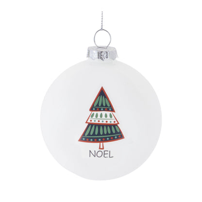 Tree Sentiment Ball Ornament (Set of 6)