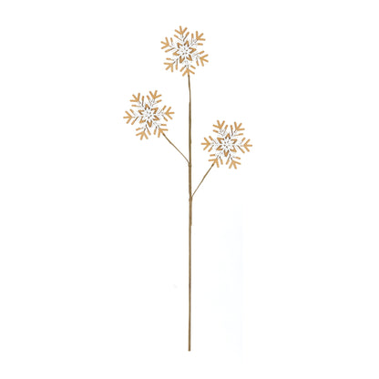 Wood Snowflake Spray (Set of 6)