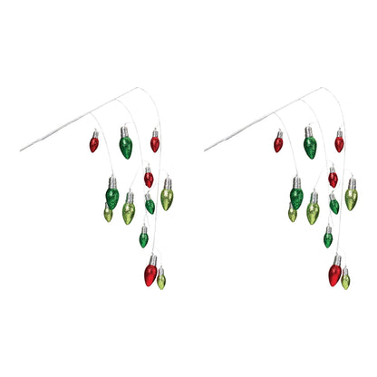 Hanging Holiday Light Spray (Set of 2)