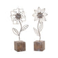 Metal Floral DŽcor (Set of 2)