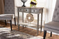Baxton Studio Noelle French Provincial Gray Finished 1-Drawer Wood Console Table