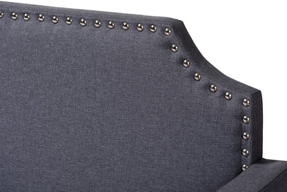 Baxton Studio Walden Modern and Contemporary Grey Fabric Upholstered Twin Size Sofa Daybed