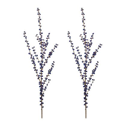 Ilex Blue Berry Spray (Set of 2)
