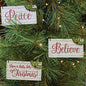 Holly Jolly Christmas Ornament 3 asstd. (Pack of 4)