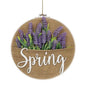 Spring Lavender Burlap Sampler Wall Hanger