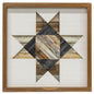 Framed Natural Barn Quilt 12"
