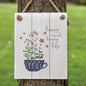 Happy Mind Happy Life Distressed Shiplap Sign (Pack of 2)